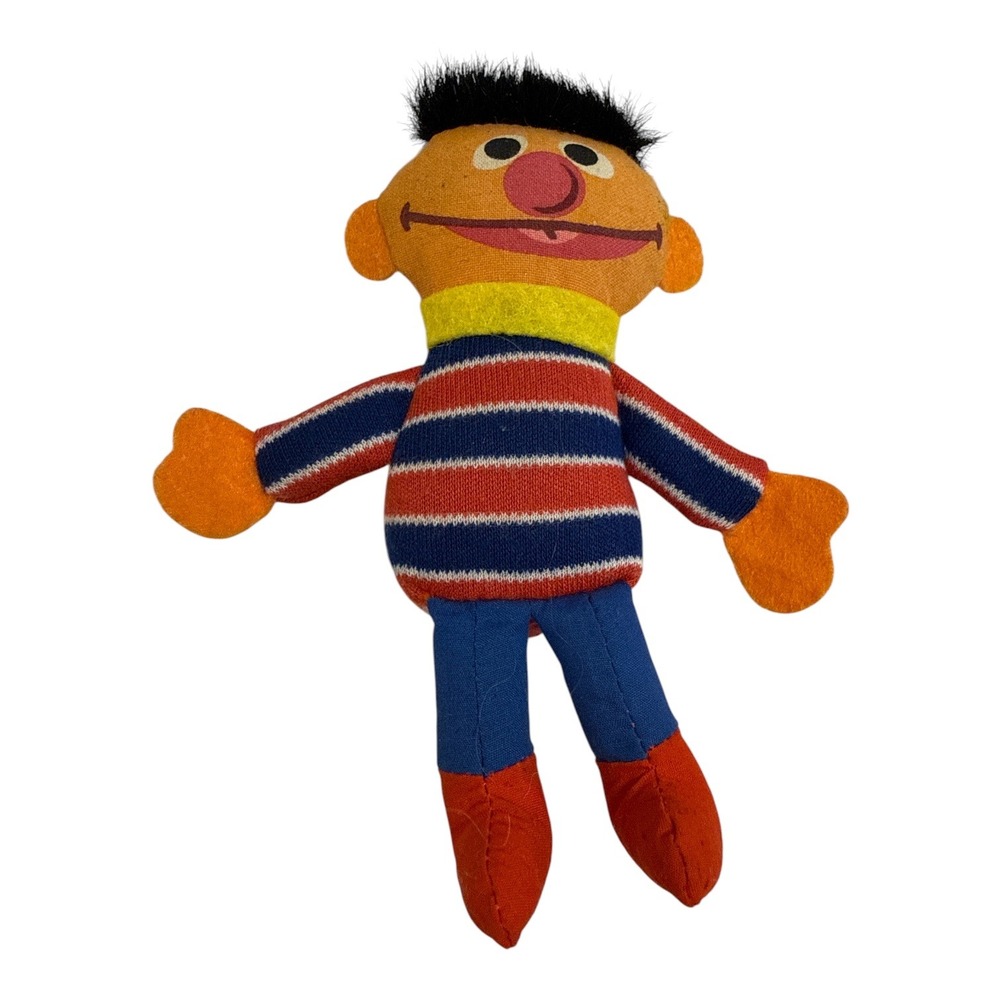 Vintage Applause Sesame Street Ernie Plush Muppets 6 Inch Stuffed Toy 40329